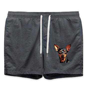 Pinscher - Swim Trunks - anthracite - Front - AI Model Male 185 light (185cm)