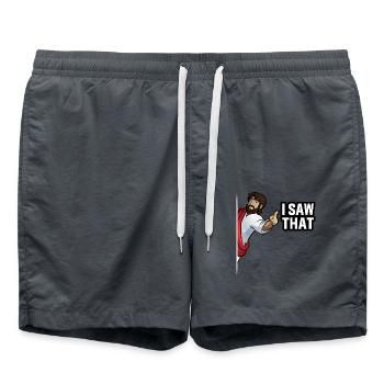 J’ai vu que Jésus - Short de bain - charbon - Devant - AI Model Male 185 light (185cm)