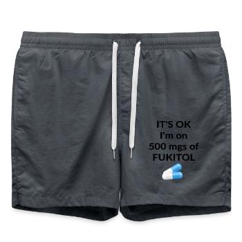 It's ok I'm on 500 mgs of FUKITOL - Swim Trunks - anthracite - Front - AI Model Male 185 light (185cm)