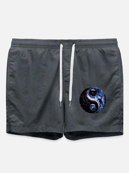 Yin Yang - Swim Trunks - anthracite