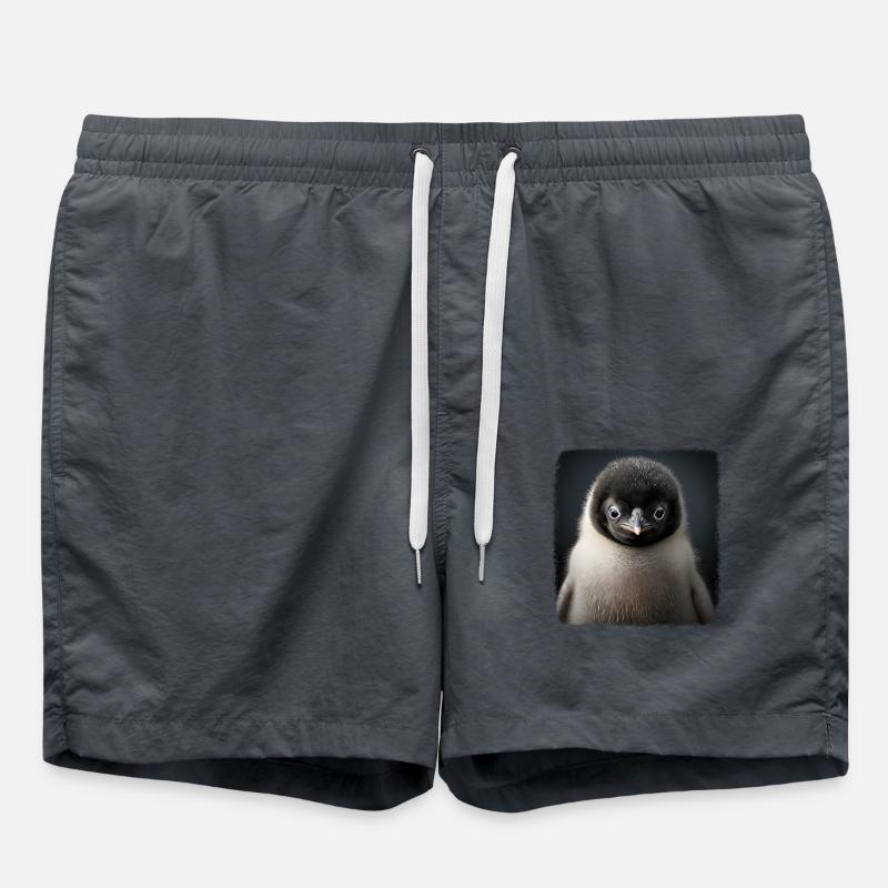 Penguins Realistic Penguin - Swim Trunks - anthracite