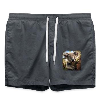 Koalas Koala réaliste - Short de bain - charbon - Devant - AI Model Male 185 light (185cm)