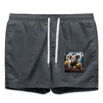 Koalas Koala réaliste - Short de bain - charbon - Devant - AI Model Male 185 light (185cm)