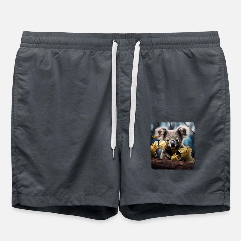 Koalas realistic Koala - Swim Trunks - anthracite