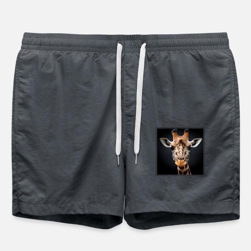 Giraffes realistic Giraffe - Swim Trunks - anthracite