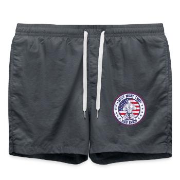 Best Muay Thai Dad Ever - Swim Trunks - anthracite - Front - AI Model Male 185 light (185cm)