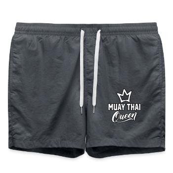 Reine du Muay Thai - Short de bain - charbon - Devant - AI Model Male 185 light (185cm)