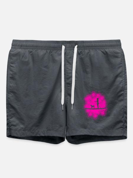 Stand Up Paddling mit Hund - Badeshorts - Anthrazit