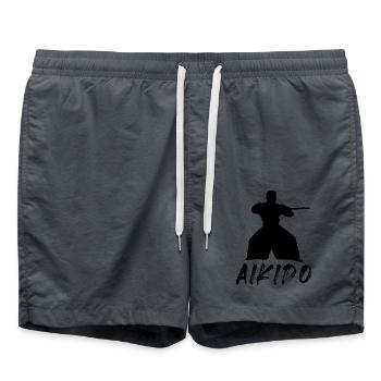 Aikido - Badeshorts - Anthrazit - Vorne - AI Model Male 185 light (185cm)