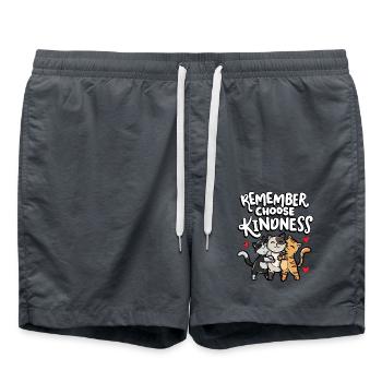Erinnern Sie Sich Wählen Freundlichkeit Kind - Badeshorts - Anthrazit - Vorne - AI Model Male 185 light (185cm)