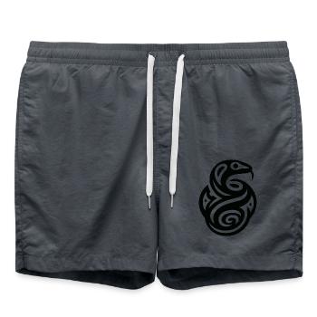 Snake Native American Zodiac - Swim Trunks - anthracite - Front - AI Model Male 185 light (185cm)