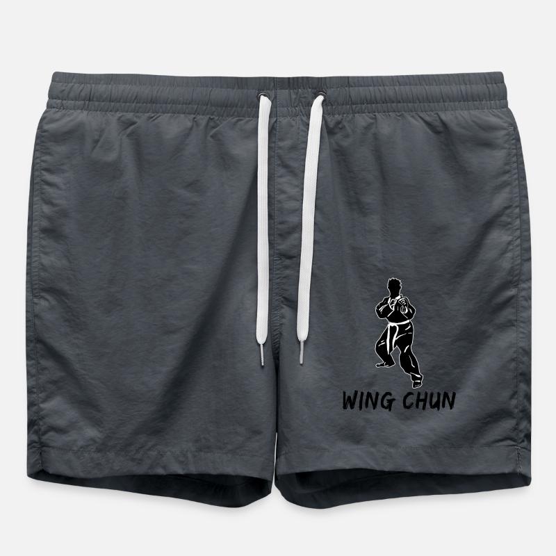 Wing Chun - Badeshorts - Anthrazit
