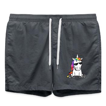 Sunglasses Unicorn Fable Unicorns Glasses Cool - Swim Trunks - anthracite - Front - AI Model Male 185 light (185cm)