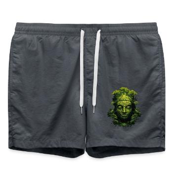 Bouddhisme Yoga Bouddhiste Zen Méditation Bouddha - Short de bain - charbon - Devant - AI Model Male 185 light (185cm)