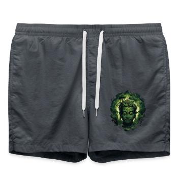 Bouddhisme Yoga Bouddhiste Zen Méditation Bouddha - Short de bain - charbon - Devant - AI Model Male 185 light (185cm)