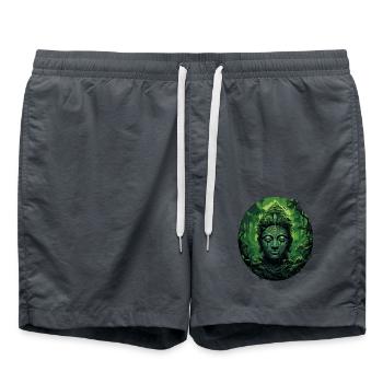 Bouddhisme Yoga Bouddhiste Zen Méditation Bouddha - Short de bain - charbon - Devant - AI Model Male 185 light (185cm)