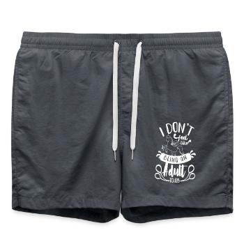 Ich habe heute keine Lust mehr, erwachsen zu sein - Badeshorts - Anthrazit - Vorne - AI Model Male 185 light (185cm)