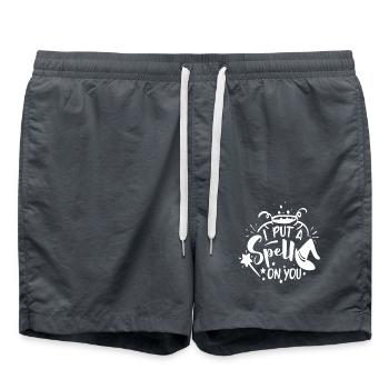 Je t’ai jeté un sort - Short de bain - charbon - Devant - AI Model Male 185 light (185cm)