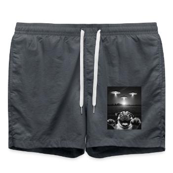 Selfie De Chiens Drôles Devant Des OVNIS Chien OVNI - Short de bain - charbon - Devant - AI Model Male 185 light (185cm)
