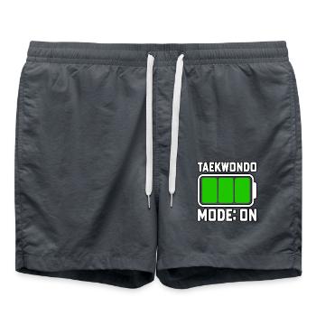 Taekwondo Mode On - Swim Trunks - anthracite - Front - AI Model Male 185 light (185cm)