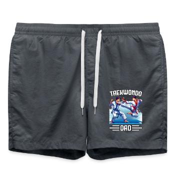 Taekwondo Papa - Short de bain - charbon - Devant - AI Model Male 185 light (185cm)