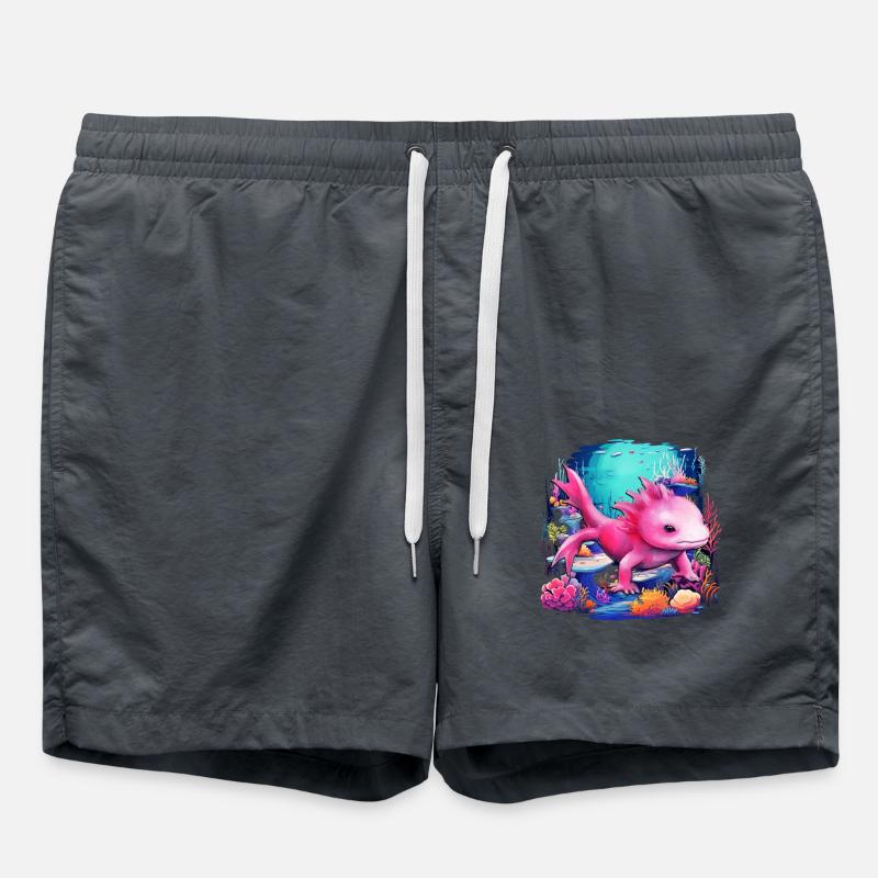 Axolotl - Swim Trunks - anthracite