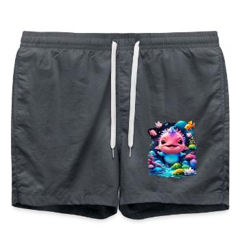 axolotl - Short de bain - charbon - Devant - AI Model Male 185 light (185cm)