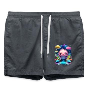 Axolotl - Short de bain - charbon - Devant - AI Model Male 185 light (185cm)