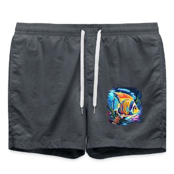 Angelfish - Swim Trunks - anthracite - Front - AI Model Male 185 light (185cm)