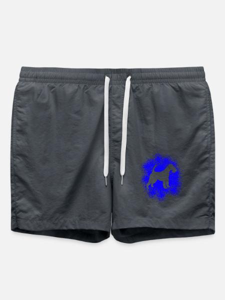 Wirehaired Fox Terrier for Dog Lovers - Swim Trunks - anthracite