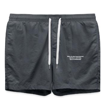 Wenn Du Das Lesen Kannst Bist Du Zu Nah Ehefrau - Badeshorts - Anthrazit - Vorne - AI Model Male 185 light (185cm)
