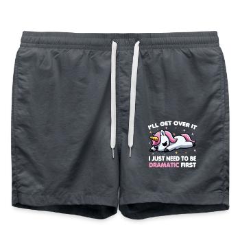 Je vais m’en remettre, j’ai juste besoin d’être dramatique d’abord - Short de bain - charbon - Devant - AI Model Male 185 light (185cm)