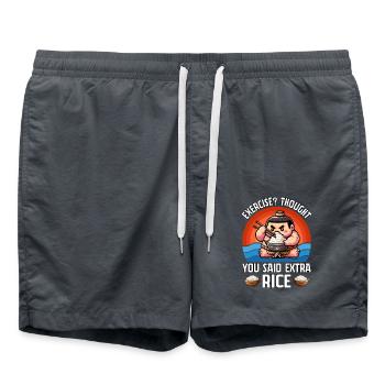 Exercice? Je pensais que vous aviez dit riz supplémentaire - Short de bain - charbon - Devant - AI Model Male 185 light (185cm)