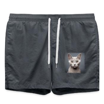 Burmilla Chaton Burmilla Chat - Short de bain - charbon - Devant - AI Model Male 185 light (185cm)