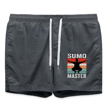 Maître de sumo - Short de bain - charbon - Devant - AI Model Male 185 light (185cm)