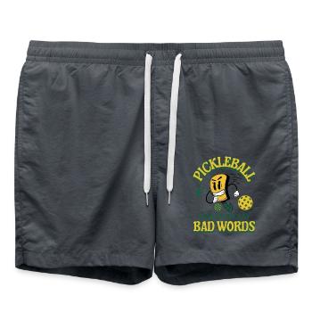 Lustiger Pickleball bringt mich dazu, schlechte Worte zu sagen Pickleball - Badeshorts - Anthrazit - Vorne - AI Model Male 185 light (185cm)