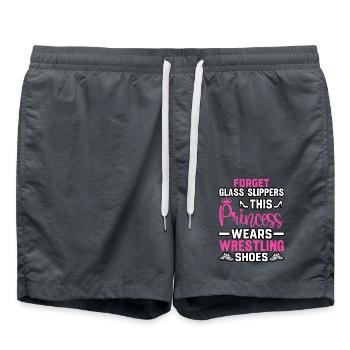 Oubliez les pantoufles de verre que porte cette princesse - Short de bain - charbon - Devant - AI Model Male 185 light (185cm)
