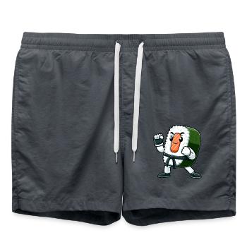 Sushi Karate - Swim Trunks - anthracite - Front - AI Model Male 185 light (185cm)
