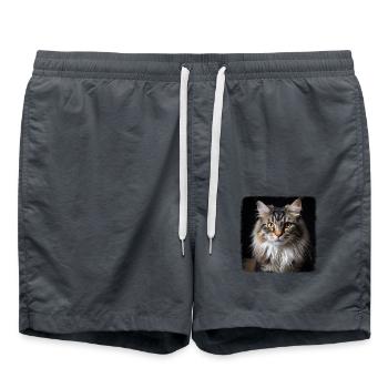 Ragamuffin Chaton Ragamuffin Chat - Short de bain - charbon - Devant - AI Model Male 185 light (185cm)