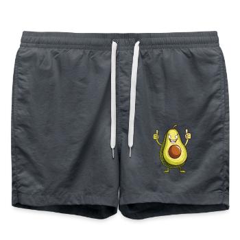Drôle d’avocat avec les pouces en l’air - Short de bain - charbon - Devant - AI Model Male 185 light (185cm)