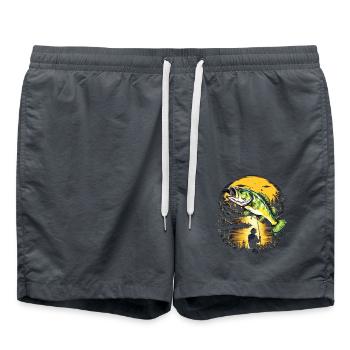 Poisson bar - Short de bain - charbon - Devant - AI Model Male 185 light (185cm)