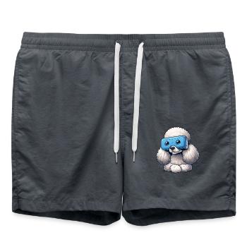 Poodle VR Gamers : Explorateurs de mondes virtuels - Short de bain - charbon - Devant - AI Model Male 185 light (185cm)