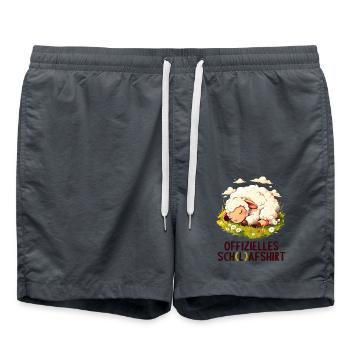 Chemise officielle de mouton Chemise de nuit officielle - Short de bain - charbon - Devant - AI Model Male 185 light (185cm)