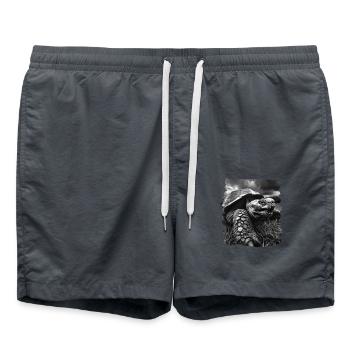 Riesenschildkröten Riesenschildkröte - Badeshorts - Anthrazit - Vorne - AI Model Male 185 light (185cm)