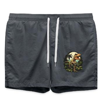Allosaurier Allosaurus - Badeshorts - Anthrazit - Vorne - AI Model Male 185 light (185cm)