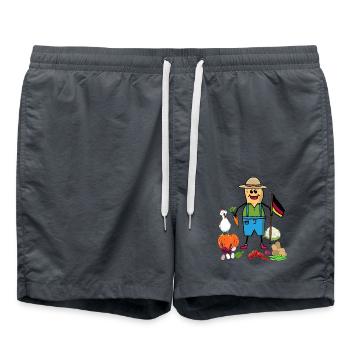 Producteurs d’arachides Producteurs Légumes Allemagne Drapeau - Short de bain - charbon - Devant - AI Model Male 185 light (185cm)