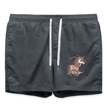 Einhörner Einhorneun Schamane Kinder - Badeshorts - Anthrazit - Vorne - AI Model Male 185 light (185cm)