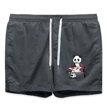 Panda Panda Ours Asie Chine Montagnes Nature - Short de bain - charbon - Devant - AI Model Male 185 light (185cm)