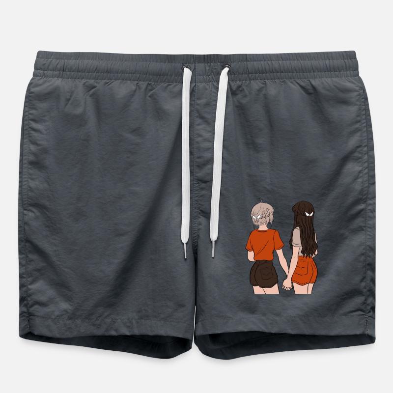 Friends - Swim Trunks - anthracite