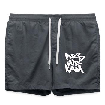 Oui nous Kam Graffiti - Short de bain - charbon - Devant - AI Model Male 185 light (185cm)